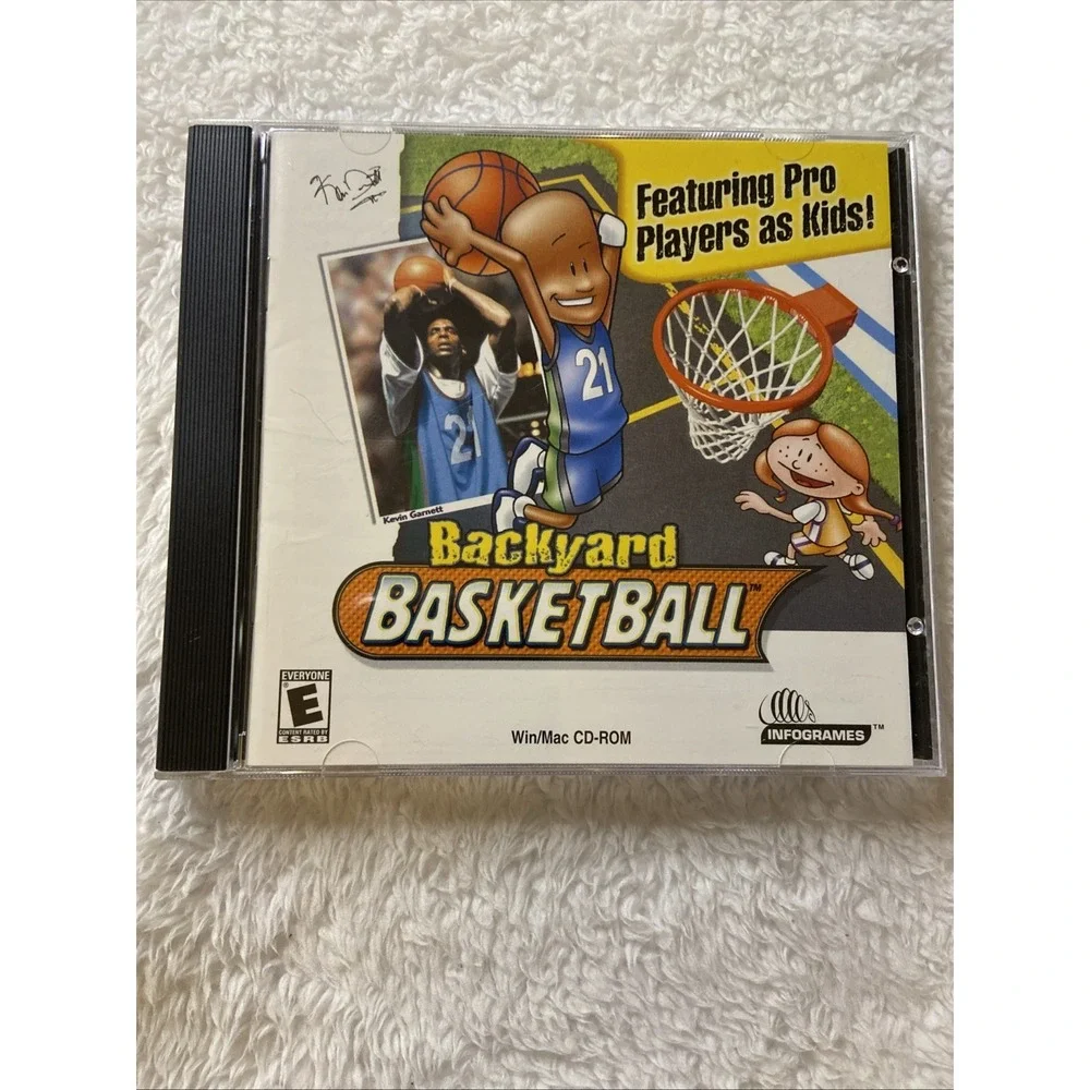 Backyard Basketball PC CD ROM Game Win Mac Infogames 2001 Vtg USA